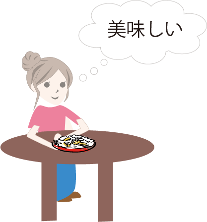 お客様が食べ物が美味しいと思います。