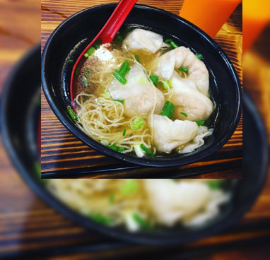 白身魚餃子麺